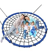 Trekassy 60" Large Spider Web Saucer Tree Swing for Kids &amp; Adults, 750lbs Heavy Duty Outdoor Net ...