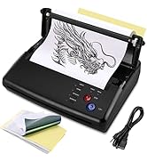 GVOTPLOP Tattoo Stencil Transfer Copier Printer with 20pcs Free Tattoo Stencil Transfer Paper Tat...