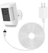 ALERTCAM Power Adapter for Ring Spotlight Cam Plus/Pro (Battery), with 25Ft/7.5m Flat Weatherproo...