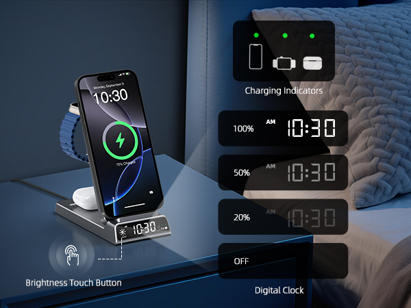 magsafe charger charging station wireless charger iphone magnetic 3 in 1 charging station apple