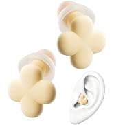 QubitPulse Bloom Ear Plugs, Earplugs for Small Ear Canals, Ultra-Comfy Stylish Earplugs for Women...