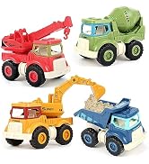 Olbyefly Construction Toys for 2 3 4 5 Years Old Boys Girls Kids Toddlers, Sandbox Excavator Toy ...