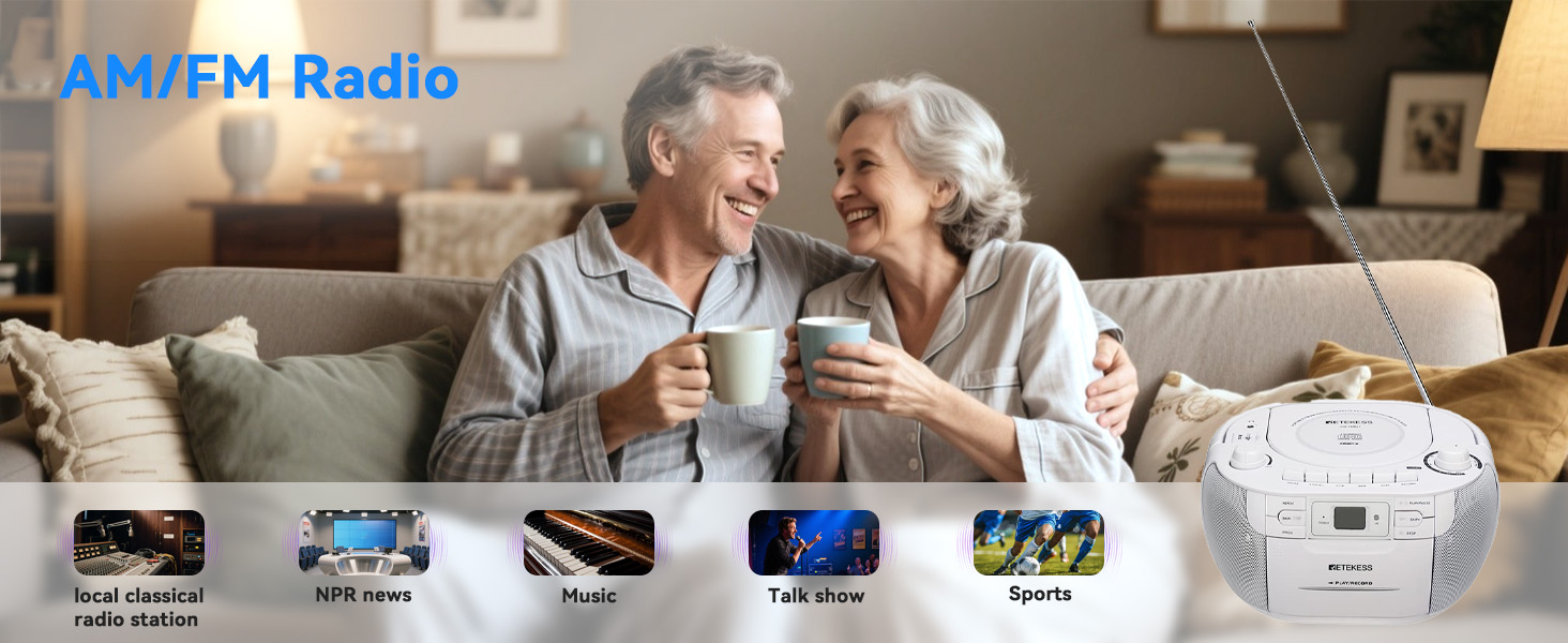 cd and cassette player