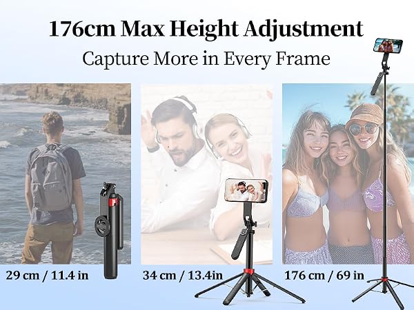 selfie stick tripod with remote