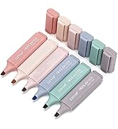 ZEYAR Highlighter Pen, Cream Colors Chisel Tip, Aesthetic Highlighter Marker, Water Based, Quick ...