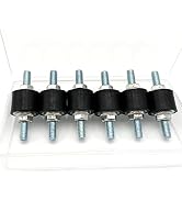 M6 Rubber Isolator Mounts with Studs Air Compressor Pump Shock Absorbers Anti-Vibration Silentblo...