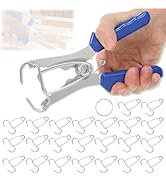 JUNXILPPD Miter Spring Clamp and Pliers Kit with 24 Miter Clamps Stainless Steel Woodworking Spri...