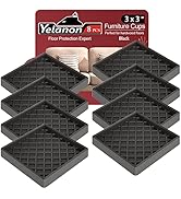 Furniture Coasters -8 Pcs 3” Non Slip Furniture Pads Hardwoods Floors - Furniture Caster Cups - N...