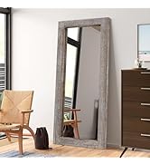 AAZZKANG Rectangular Full Length Mirror Wooden Frame Large Rustic Mirror 59""x24"" Full Body Mirr...