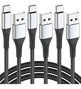 3FT USB C Cable, 3-Pack Braided USB Type C Charger Cord 3 Feet USB A to USB C Cable Fast Charging...