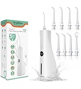 SimpliCare Cordless Water Flosser Oral Irrigator | 10–150 PSI Adjustable Pressure | 5 Cleaning Mo...