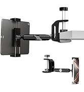 GSYXERGILES iPad Mount for Desk and Kitchen, iPad Desk Mount with Aluminum Arm, 360° Rotation Und...