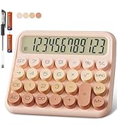 Mechanical Calculator 12 Digit Extra Large 5-Inch LCD Display, DECKLIT Battery Desk Calculator, B...