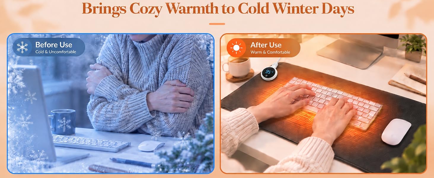 heated mouse pad