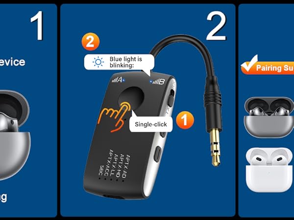 Bluetooth adapter for headphones