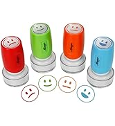 Miseyo Pre-Ink Teacher Stamp Set - 4 Color Mood Expressions