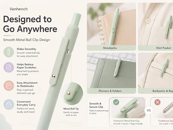 4.Pen Clip + Portability