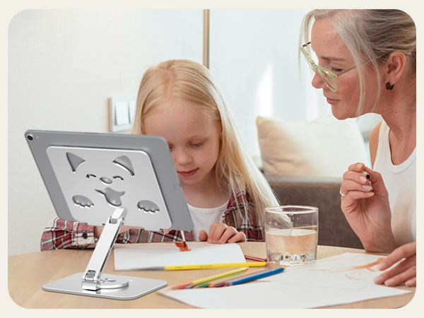 tablet-stand-compatible-ergonomic-stand-portable-adjustable-foldable-cute-dog-design