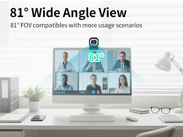 wide angle view webcam