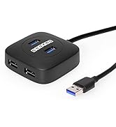 Gearmo 4 Port USB Type-A 3.2 Gen 1 Hub w/GL3510 Chipset Travel Series
