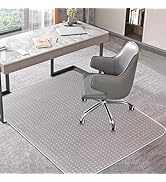 Office Chair Mat for Carpets, 30'' x 48'' Clear Computer Desk Chair Mat for Low and No Pile Carpe...