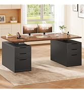 SEDETA Electric Standing Desk with 6 Drawers, 55" Adjustable Stand up Desk with Storage, Computer...