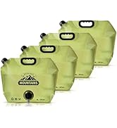 Collapsible 8L Water Storage Bag, BPA-Free Portable Folding Water Jug with Adjustable Faucet, Lea...