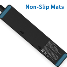 10Ft multiple Outlets Power Strip USB Long Thin Flat Plug Extension Cord Under Carpet Rug Mount