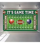Football Field Backdrop Banner Decorations Large Football Background for Football Themed Birthday...