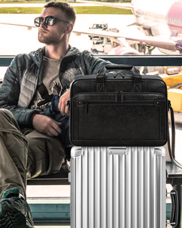 Leather Laptop Briefcase