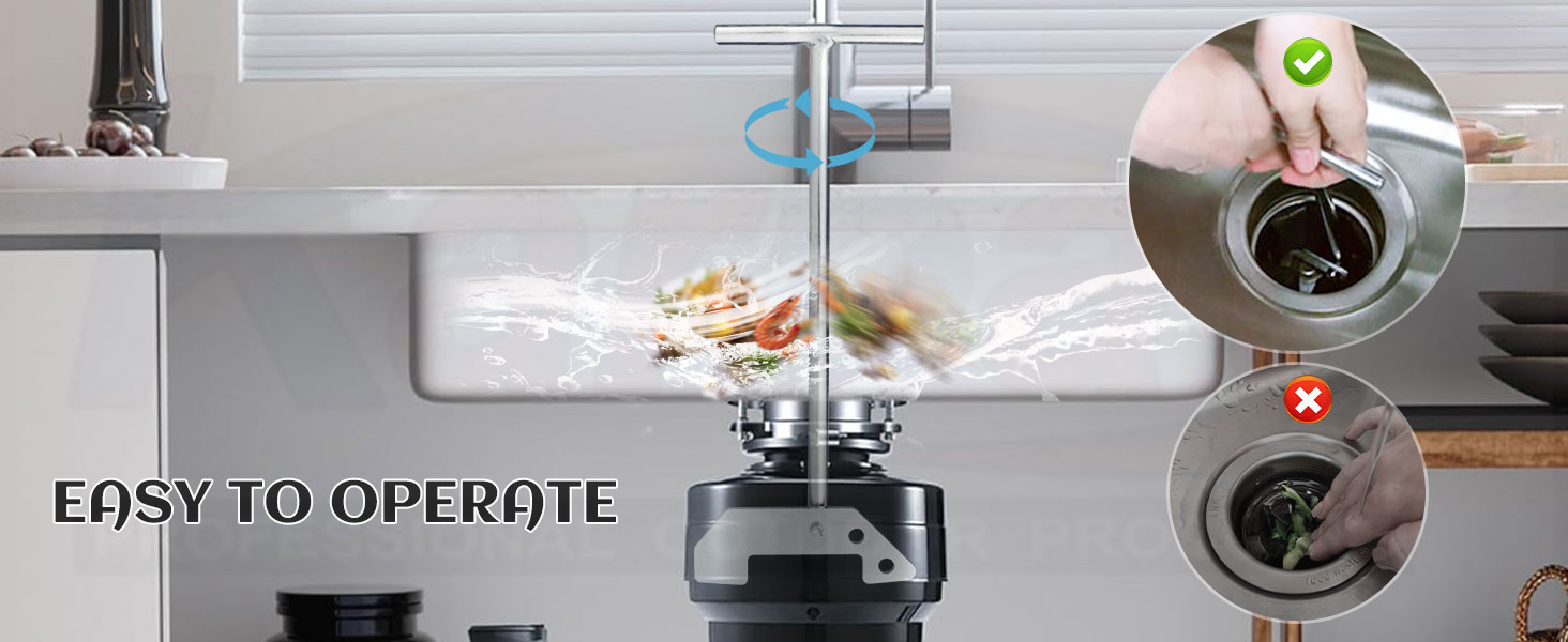 Garbage Disposer Unjamming Wrench