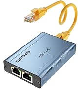 MT-VIKI Upgraded POE Ethernet Splitter - 1 to 3 1000Mbps, No Power Supply Required, Dual RJ45 Spl...