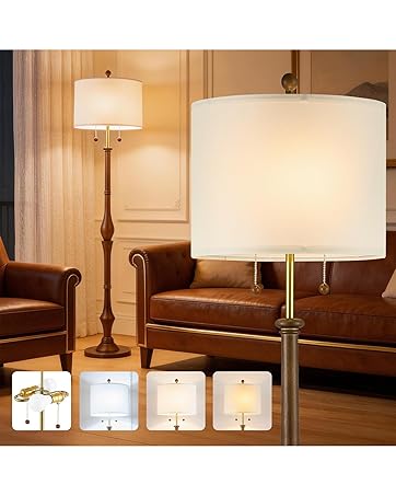 CLOZIAS 67.5" Natural Real Wood Floor Lamp with Vintage Wood