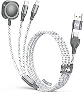 Multi Charging Cable for Apple Watch Charger 6FT, 3 in 1 Charging Cable USB A/C to Lightning Type...