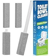 Herda 4 Packs Pumice Stone Toilet Bowl Cleaner, Pumice Stone for Cleaning, Powerfully Cleans Hard...
