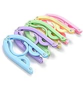 10 Pcs Travel Hangers - Portable Folding Clothes Hangers Travel Accessories Foldable Clothes Dryi...