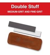 Spyderco 303MF 1" by 5" DoubleStuff Sharpening Stone - Medium & Fine Sided and Includes Protectiv...