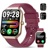 Smart Watch(Answer/Make Call), 1.96" HD Smartwatch for Men Women, 2026 Fitness Watch with 7/24 He...
