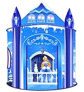 Princess Play Tent for Girls Ice Castle Imaginative Fairy Tale Pretend Game Playhouse Indoor Outd...