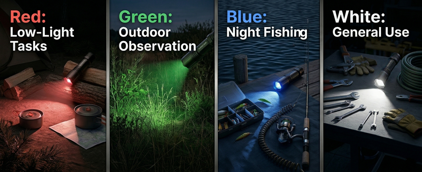 multicolor flashlight