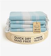 LANE LINEN Oversized Beach Towel - Beach Towels 4 Pack, Pre-Washed Pool Towel, Extra Large