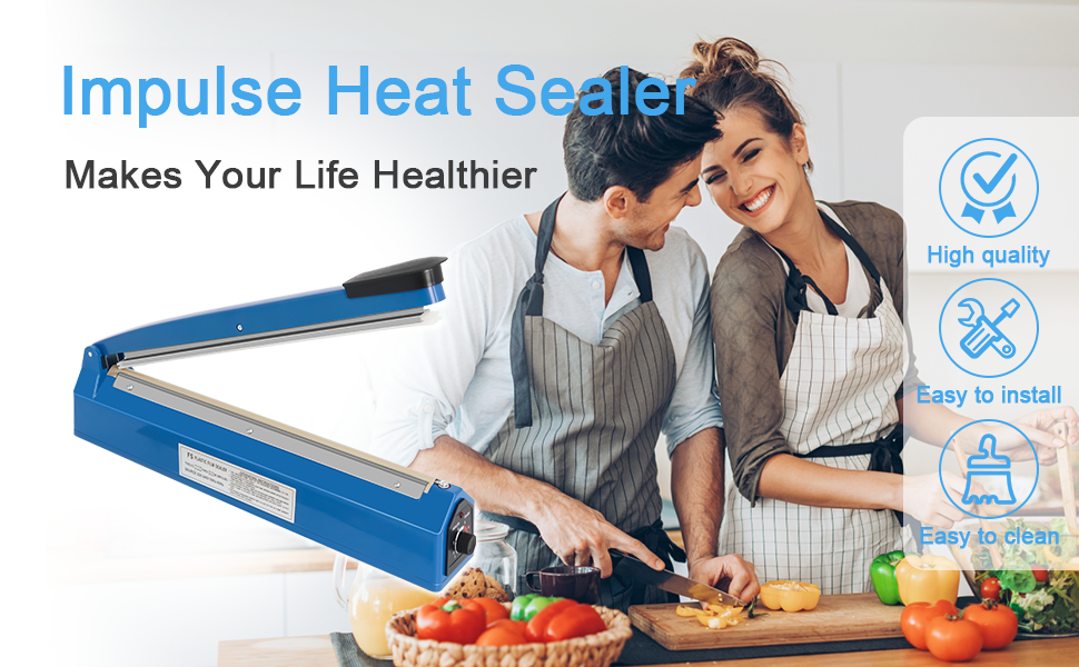 12 Inch heat sealer machine for packaging, ideal for plastic bags and food sealing