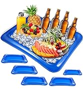 Cabilock Inflatable Serving Bar Coolers for Parties Ice Tray Food Drink Containers Food Drinks Bu...