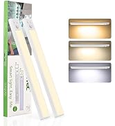 12 Inch Under Cabinet Light 2 Pack, USB Rechargeable Dimmable Motion Sensor LED,Magnetic Wireless...