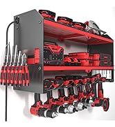 YYR Power Tool Organizer with Charging Station Wall Mount, Cordless Drill and Battery Holder for ...