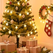 christmas star string lights