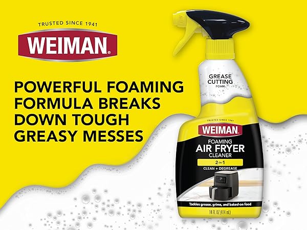 Weiman powerful foaming air fryer cleaner