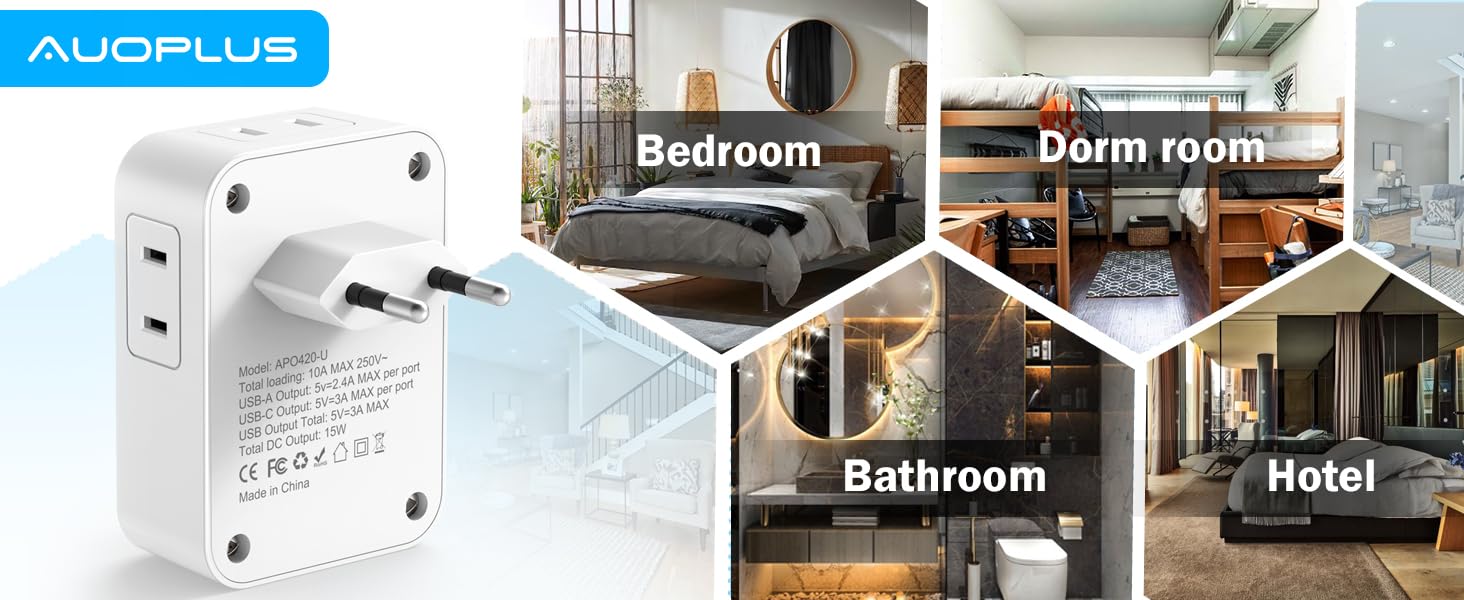 European Travel Plug Adapter