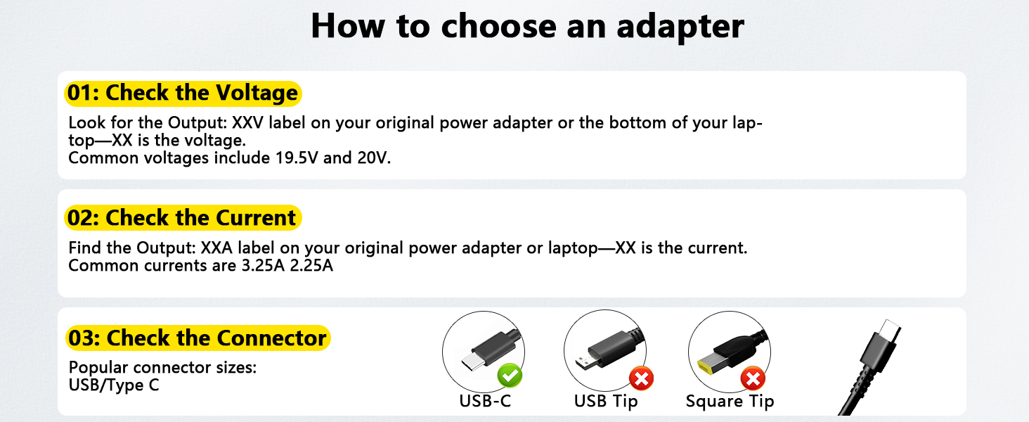 How to choose an adapter
