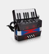 Kids Accordion,17 Key 8 Bass Button Mini Accordion Instrument,Toy Accordion Musical Instrument wi...